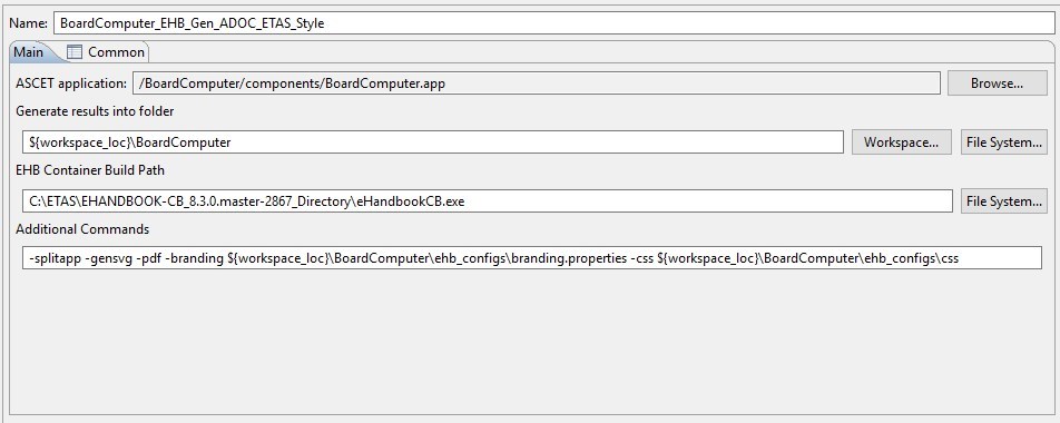 ascet7 boardcomputer launch config dialog filled styling branding