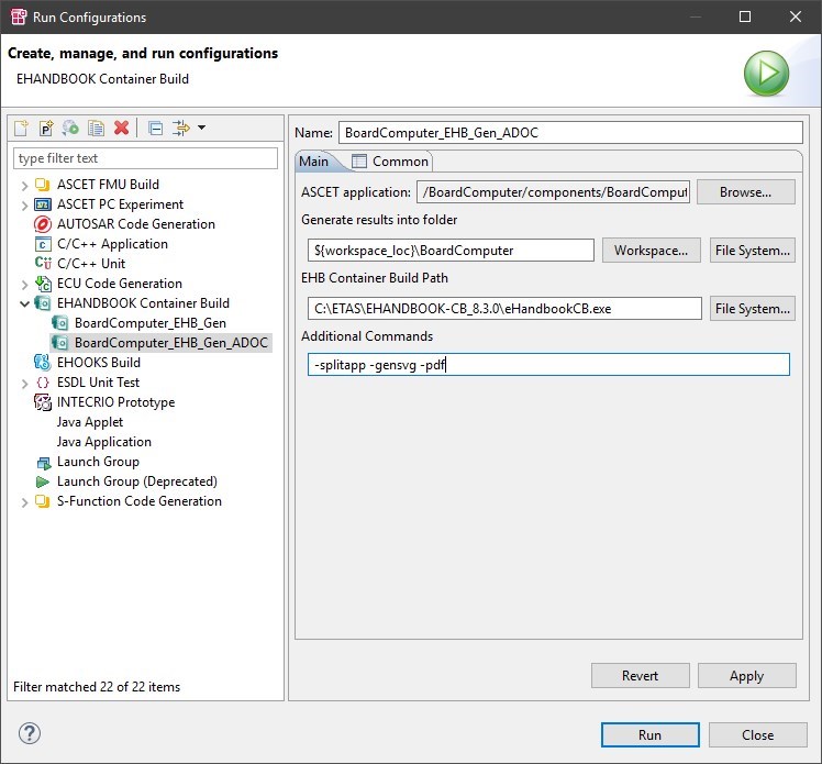 ascet7 boardcomputer new launch config dialog filled pdf