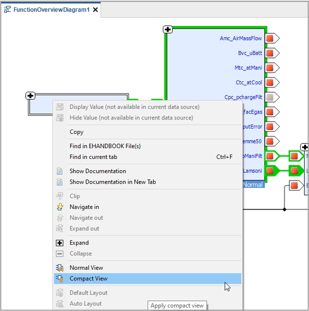 Function Overview Show/Hide Interface