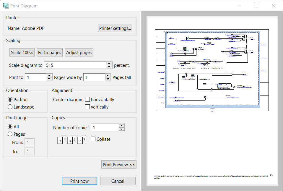 Print Diagram