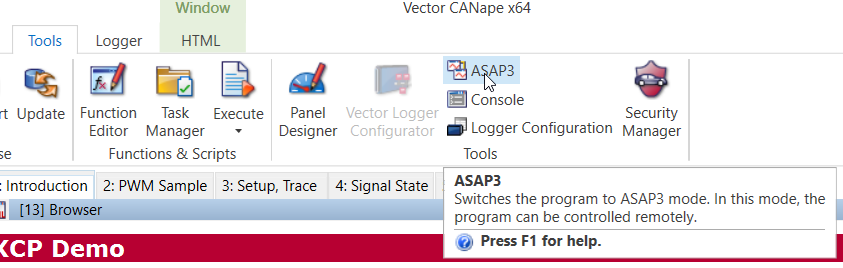 CANape_ASAP3_setting