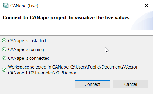 CANape_connect