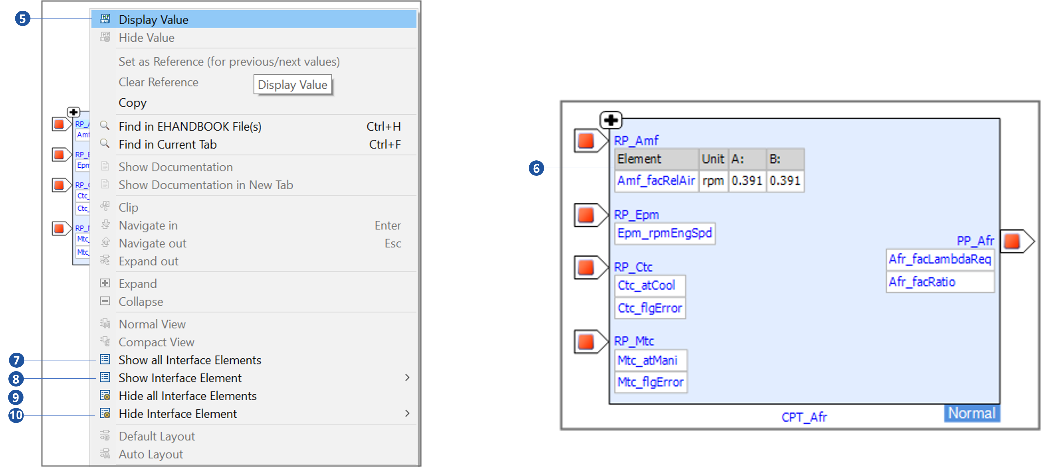 Display/Hide Values on Specific Port