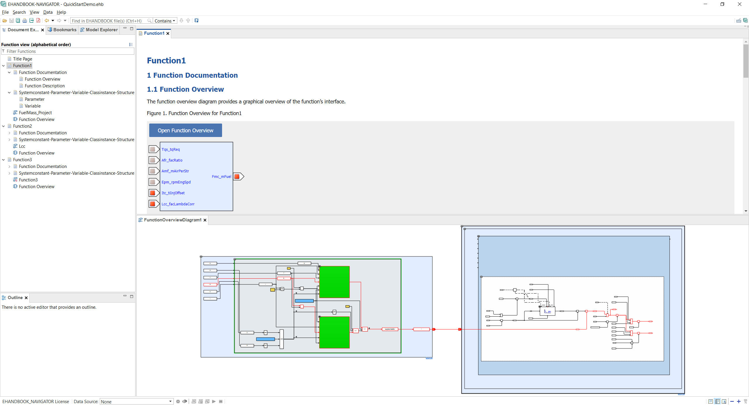 ehb nav quick start demo screenshot