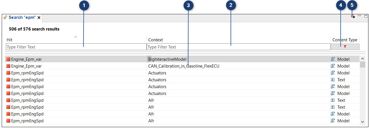 Search Results view single container