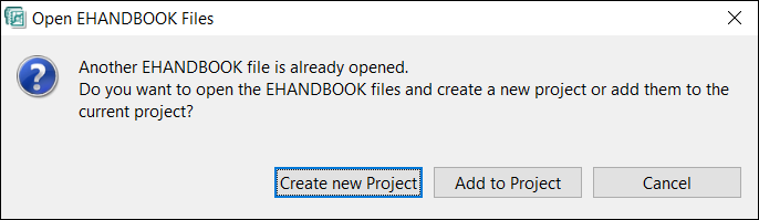 Open multiple EHB Files Dialog