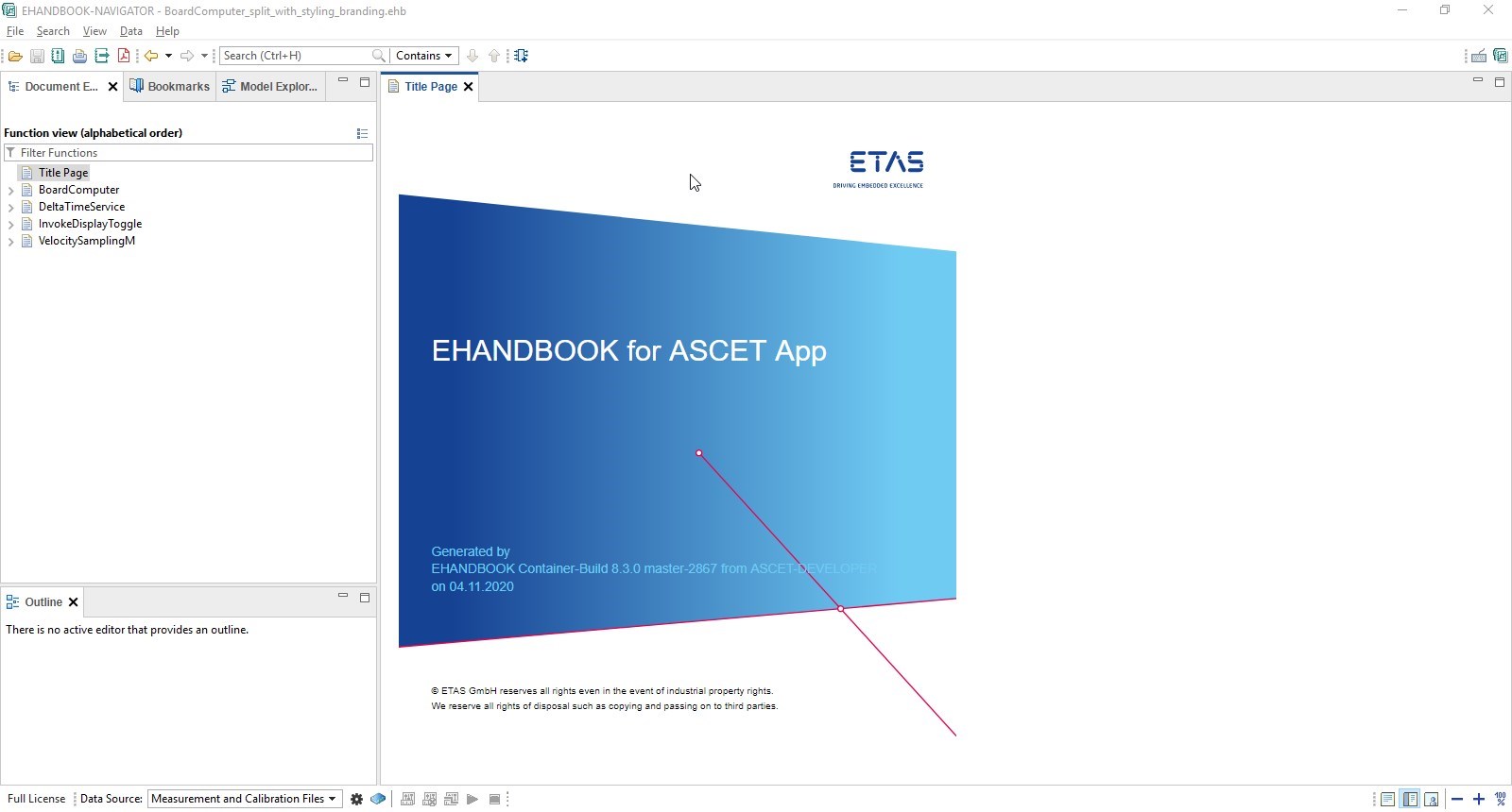 ehb nav boardcomputer custom title page