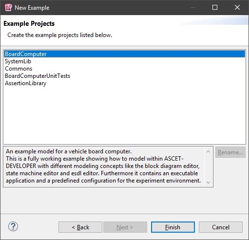 Creation of a new workspace