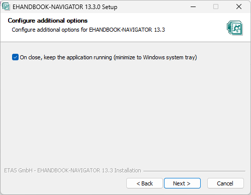 Configure Additional Options