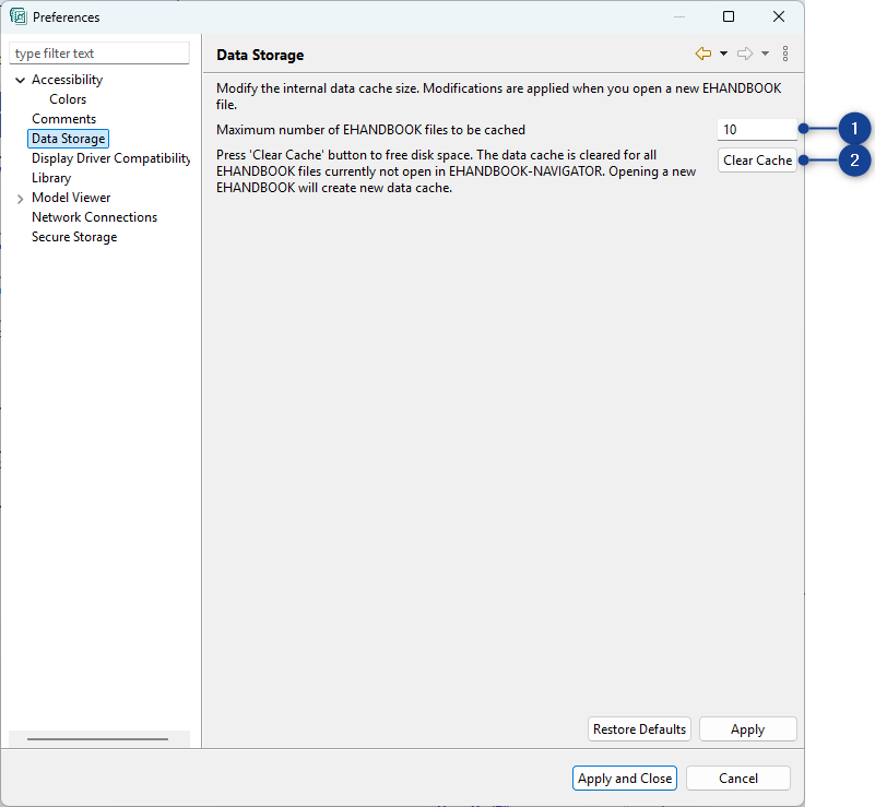 Preferences Data Storage