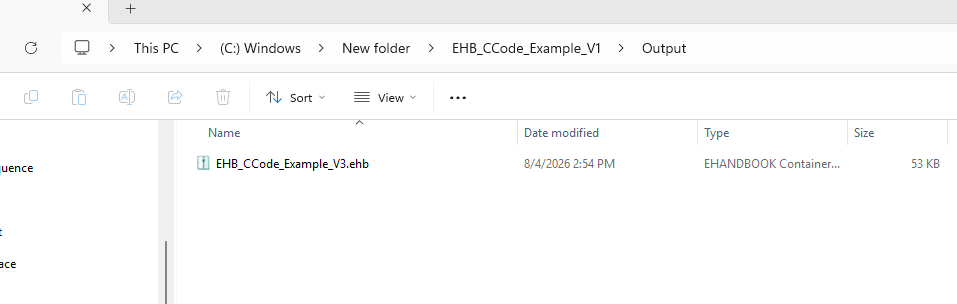 Example project directory