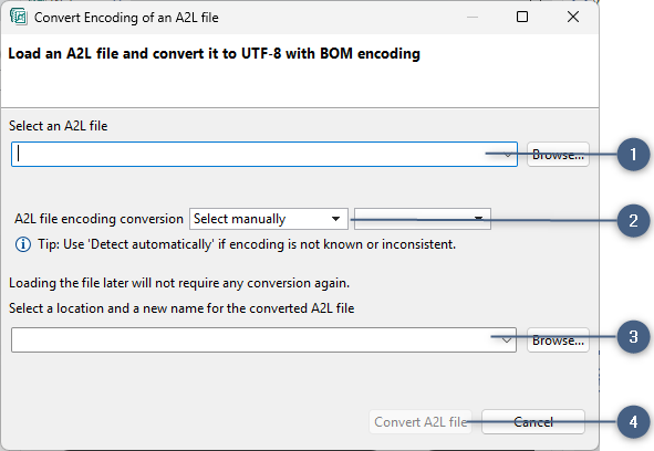 Convert A2L File Encoding