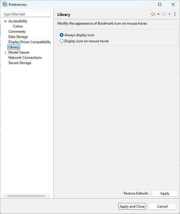 Preferences Library