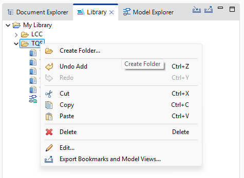 Library View Context Menu