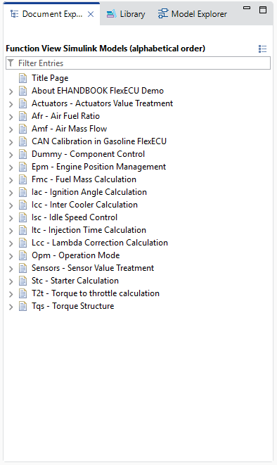 Multiple documentation views in an EHANDBOOK container