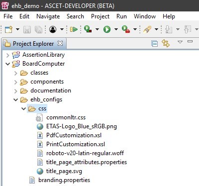ascet7 ehb configs directory