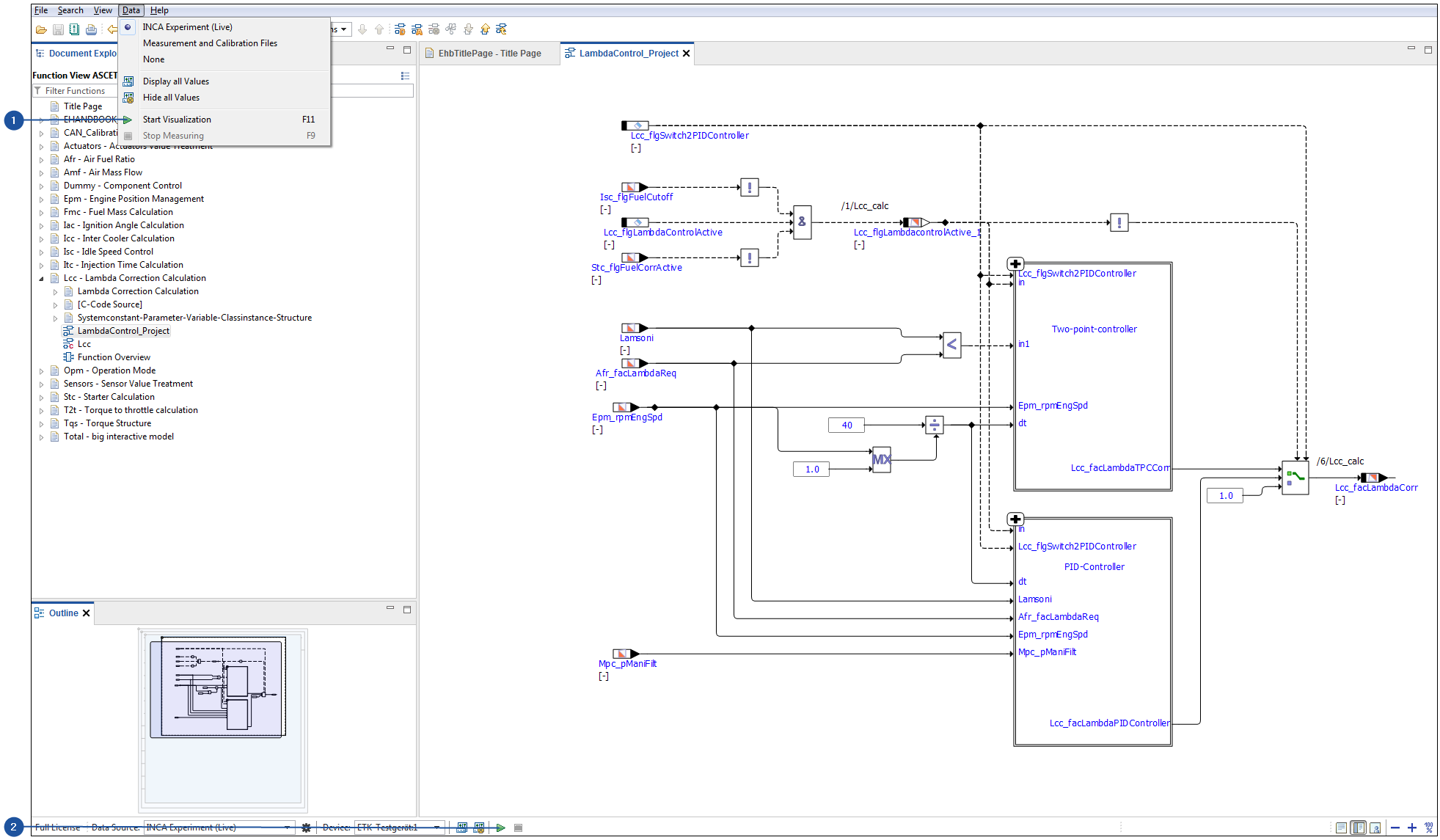 Interoperability with ETAS INCA :: EHANDBOOK Docs & Tutorials