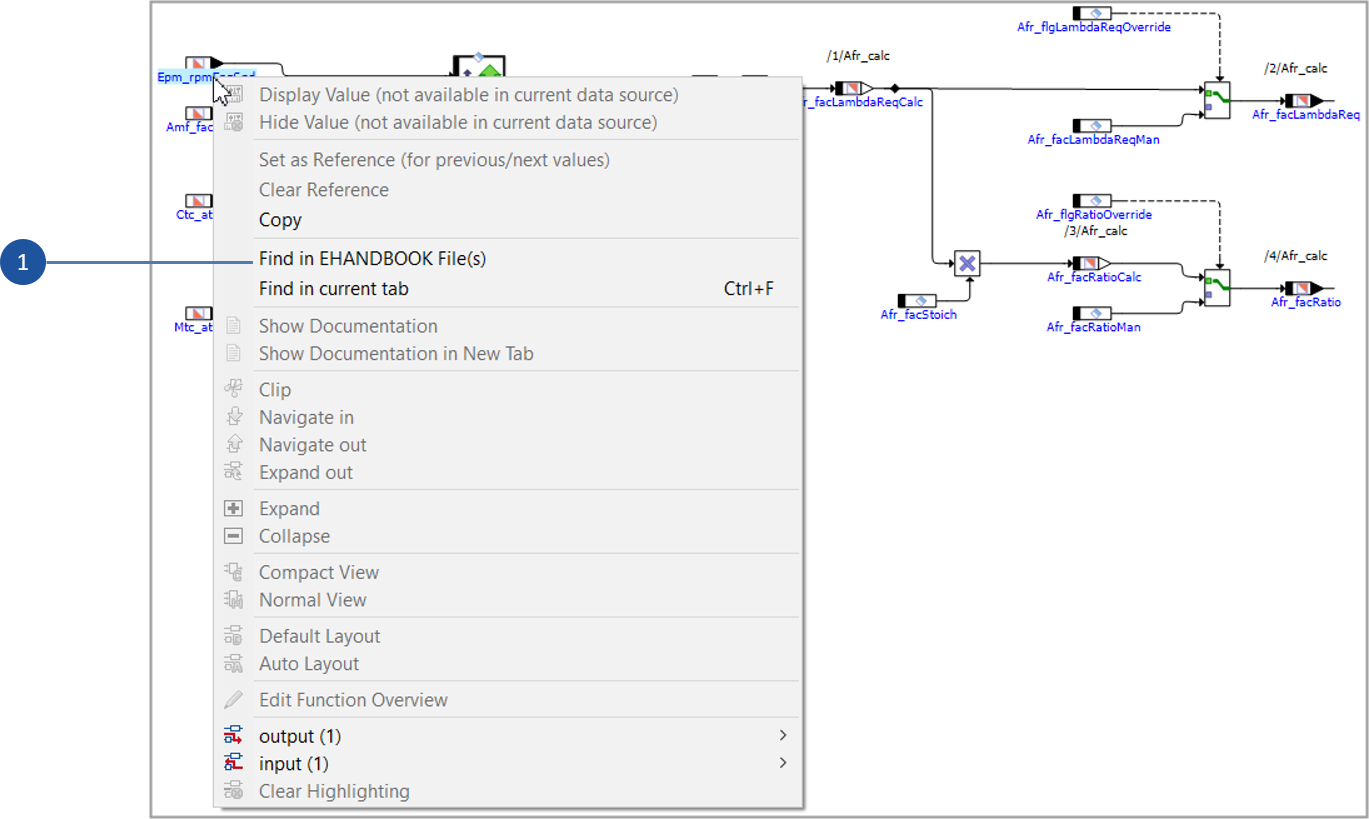 Interactive Model Context Menu